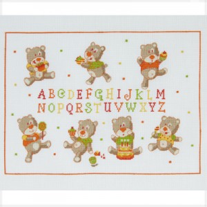 Baby Alphabet Sampler Cross Stitch Kit