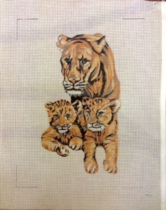 Tiger and Cubs Tapestry Kit