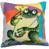 Mr Croa Cross Stitch Cushion Kit