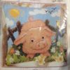 Happy Pig Cross Stitch Cushion Kit