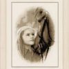 Girl and a Pony Cross Stitch Kit by Vervaco