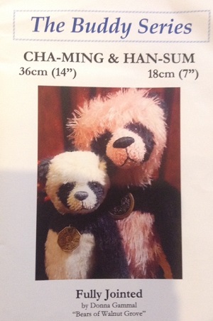 Cha-Ming 14 inch and Han-Sum 7 inch Panda Bear Patterns
