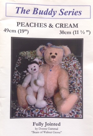 Peaches 19 inch and Cream 11 1/2 inch Teddy Bear Patterns