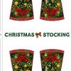 Seasons Greeting Christmas Stocking Panel
