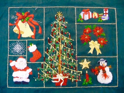 Christmas Panel by Daaft Designs Embroidery