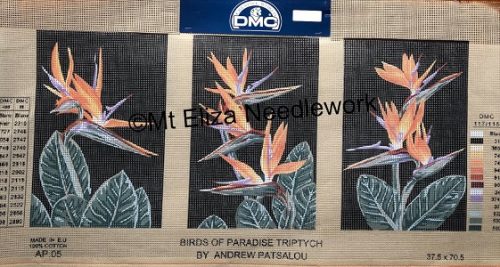 Birds of Paradise Triptych Tapestry