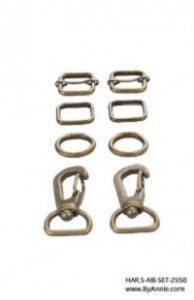 HAR.5-AB-SET-2550 Antique Brass 1/2 inch Hardware Set