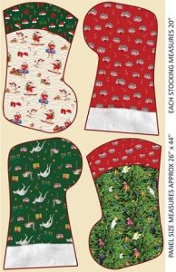 Christmas Down-under Stocking Panel