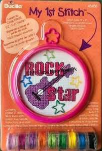 Rock Star my first cross stitch