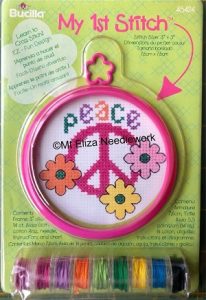 peace my first cross stitch